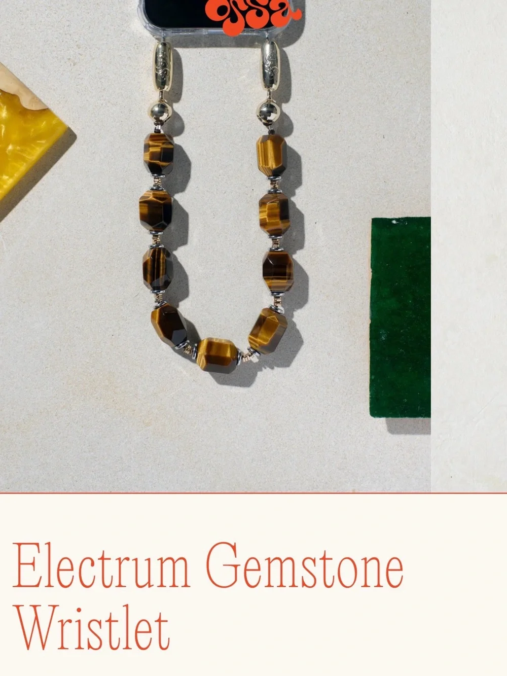 Tigers Eye OSSA New York Phone Chain discontinued